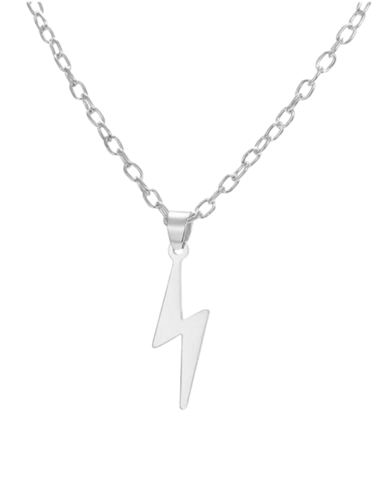 Thunderbolt Necklace - Silver